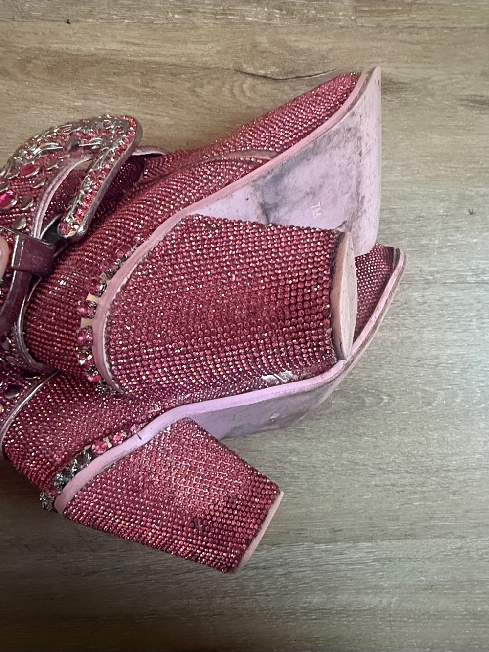 Club exx dolls kill Pink rhinestone Cowboy Boots Dolly Parton - Picture 8 of 11